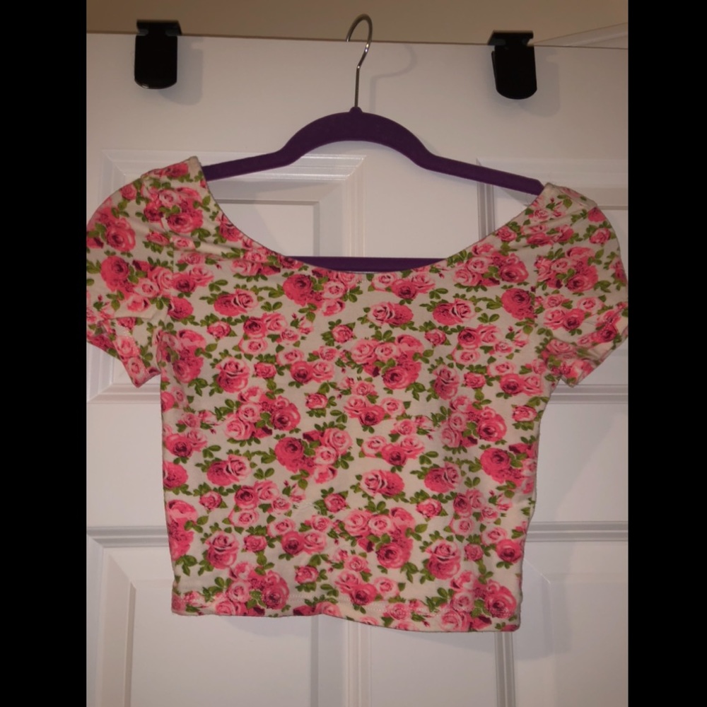 Floral crop top